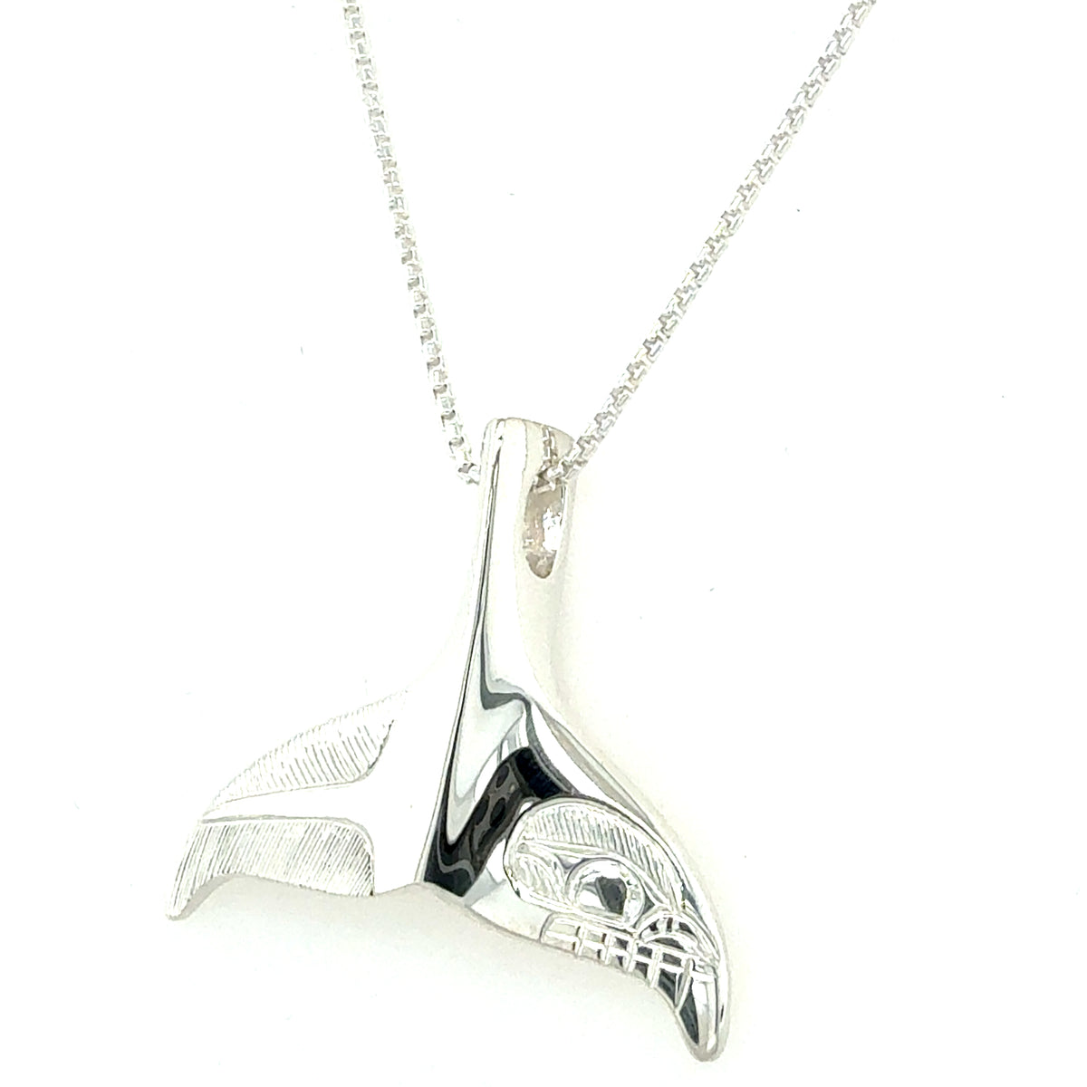 Pendant - Sterling Silver - Whale Tail