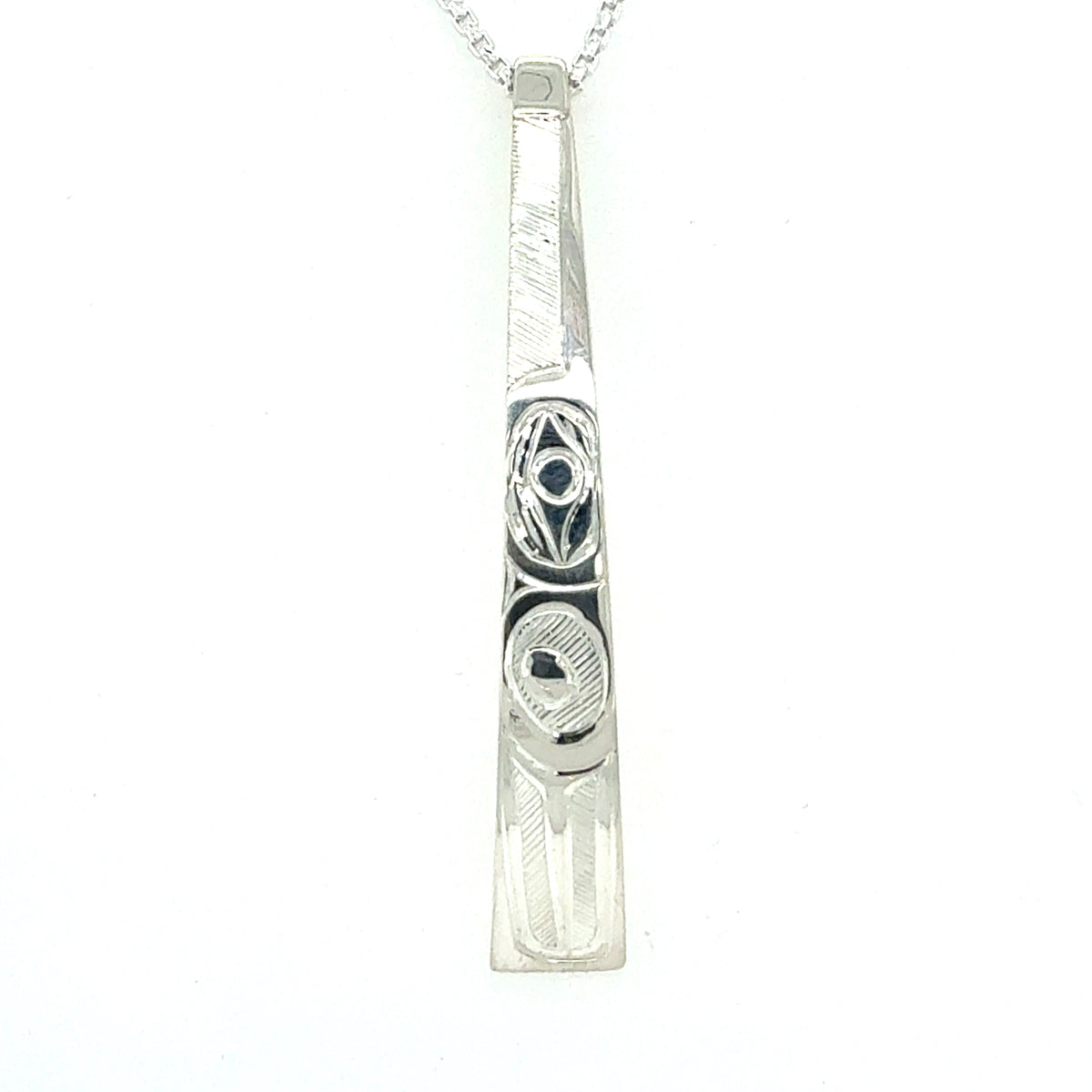 Pendant - Sterling Silver - Triangle - Hummingbird