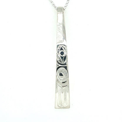 Pendant - Sterling Silver - Triangle - Hummingbird
