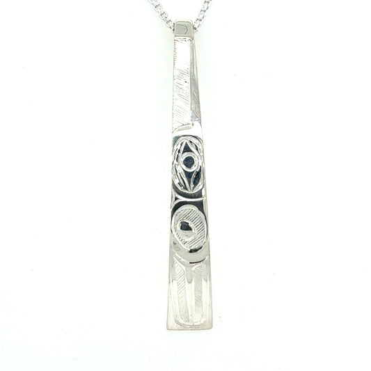 Pendant - Sterling Silver - Triangle - Hummingbird