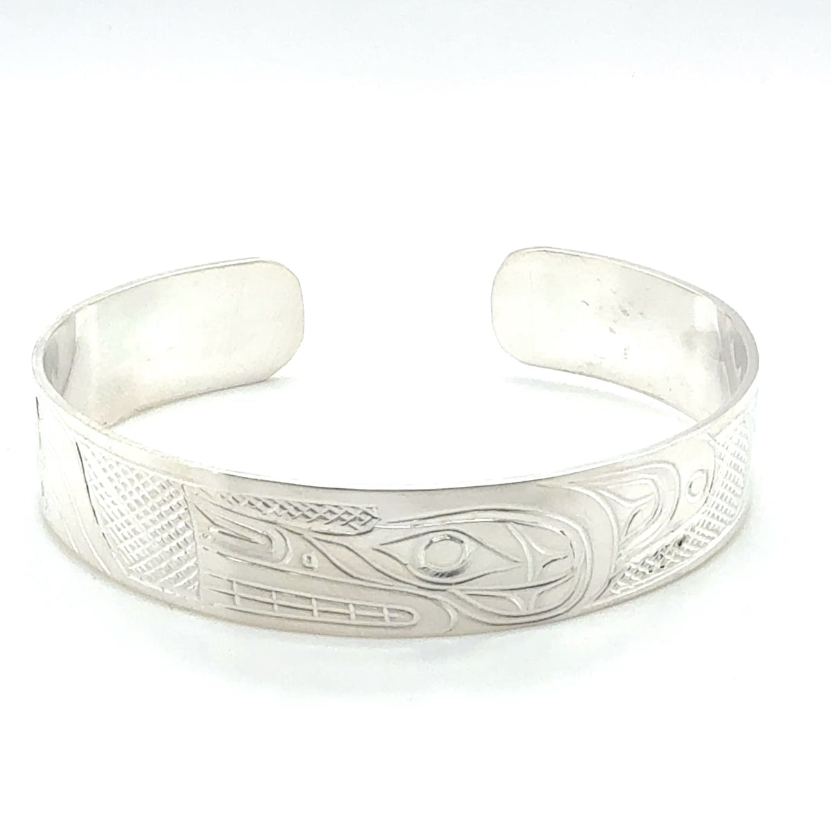 Bracelet - Sterling Silver - 1/2" - Wolf