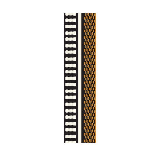 Bookmark - Coast Salish Weaving - Black & Gold - Guiding Strength