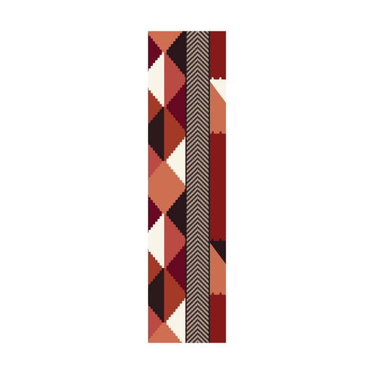 Bookmark - Coast Salish Weaving - Red - Shared Journey