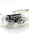 Bracelet - Sterling SIlver - 1" - Human with Fireweed