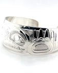 Bracelet - Sterling SIlver - 1" - Human with Fireweed