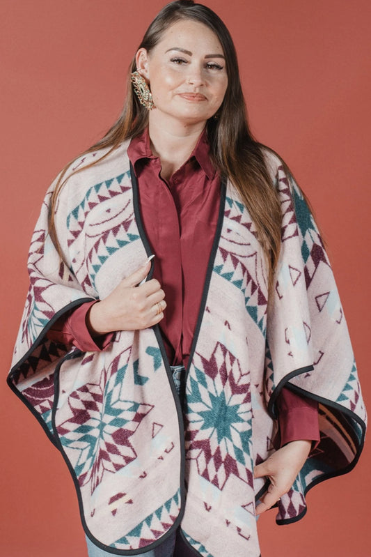 Shawl - Wool Blend - Eco-friendly - Currant - Reversible