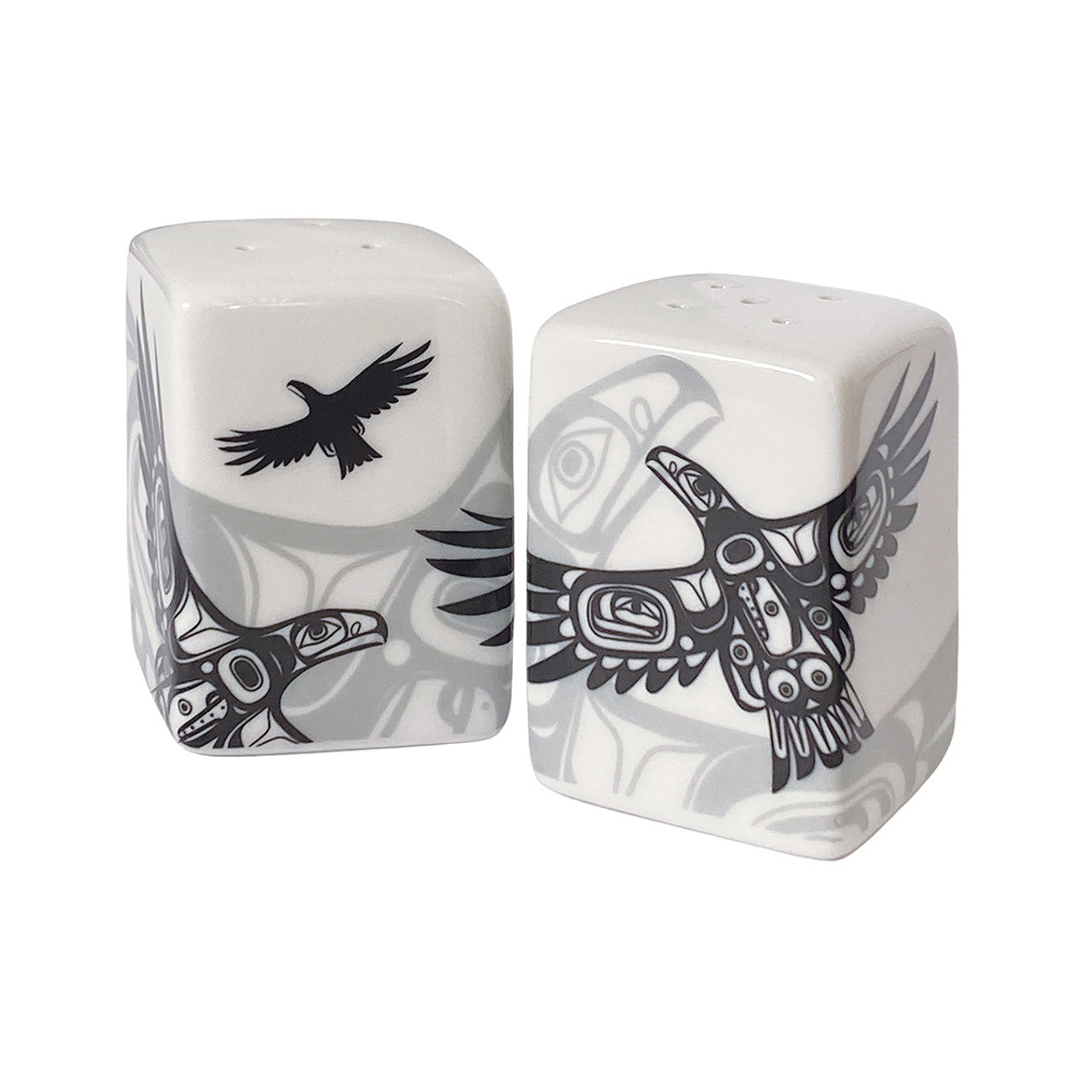 Salt & Pepper Shaker Set - Ceramic - Soaring Eagle