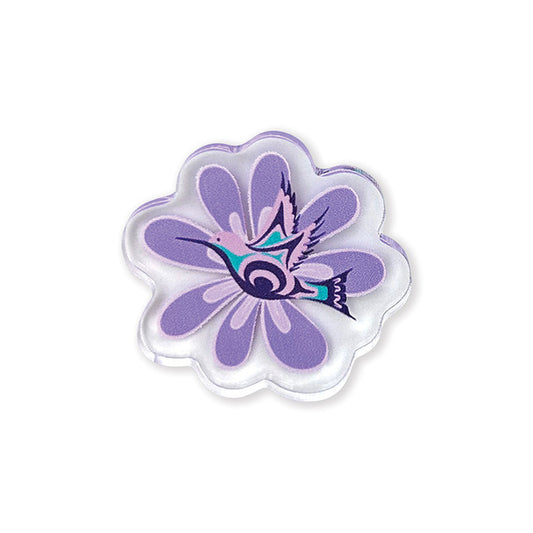 Acrylic Pin - *Hummingbird