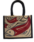 Tote Bag - Jute - Mini - Salmon - Red