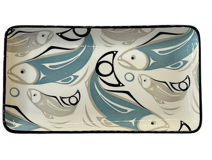 Platter - Porcelain - Rectangle - Salmon