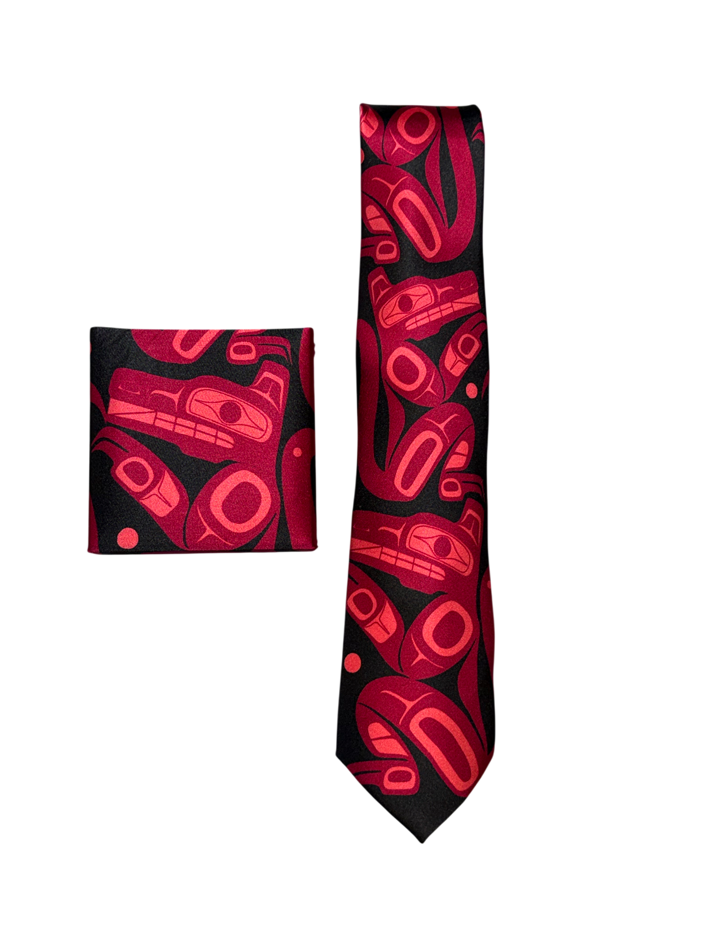 Tie - Silk - Wolf - Red