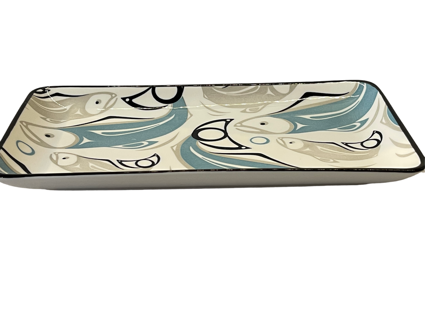 Platter - Porcelain - Rectangle - Salmon