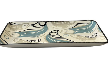 Platter - Porcelain - Rectangle - Salmon