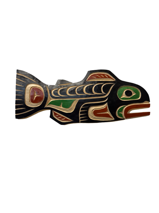 Wooden Plaque - Pine - Salmon