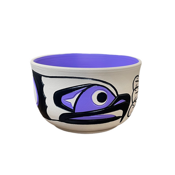 Ceramic Pot - Small - Eagle - Purple