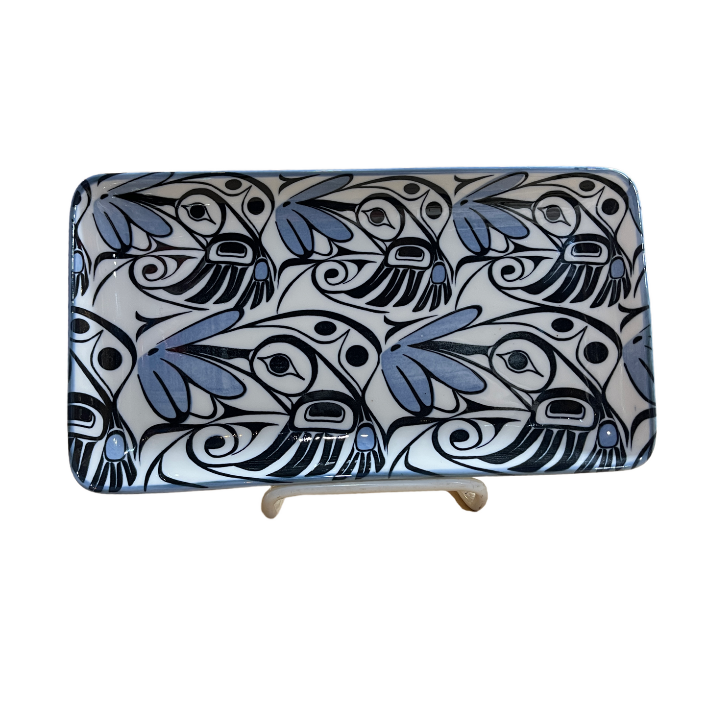 Platter - Porcelain - Rectangle - Hummingbird