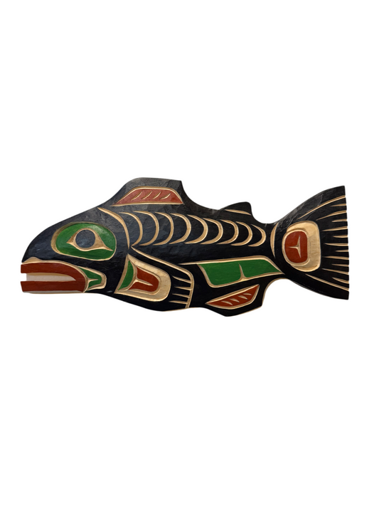 Wooden Plaque - Pine - Salmon