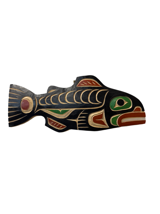 Wooden Plaque - Pine - Salmon