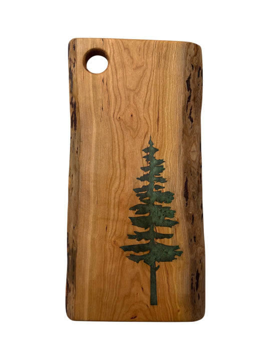 Serving Board - Cherry Wood - Live Edge - Sitka