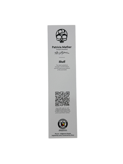 Bookmark - Skull - Charcoal