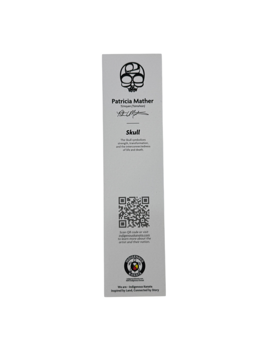 Bookmark - Skull - Charcoal
