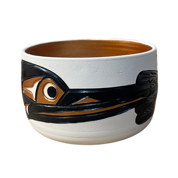 Ceramic Pot - Medium - Raven - Gold