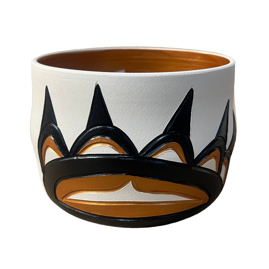 Ceramic Pot - Medium - Bear - Gold