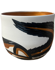 Ceramic Pot - Medium - Wolf - Gold