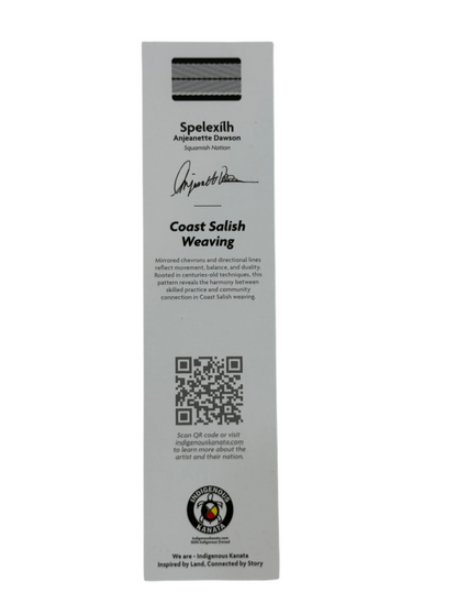 Bookmark - Coast Salish Weaving - Yellow