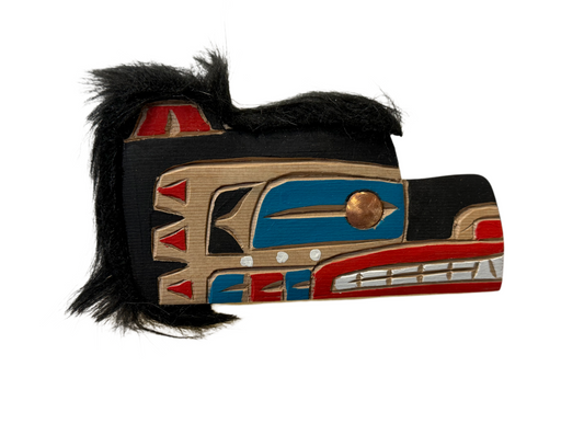 Wooden Brooch - Red Cedar - Bear