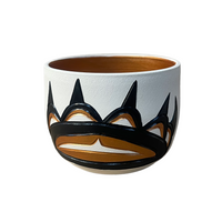 Ceramic Pot - Small - Bear - Gold