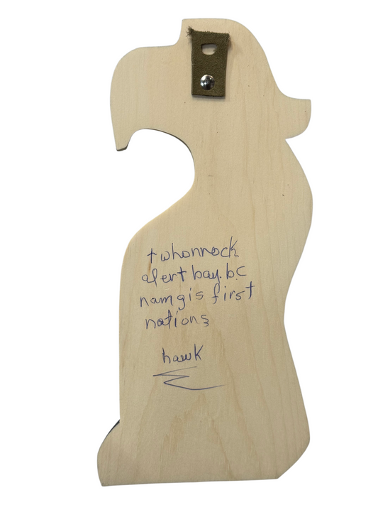 Wooden Plaque - Pine - Hawk