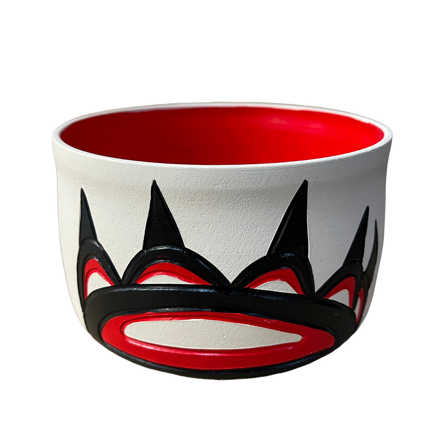 Ceramic Pot - Medium - Bear - Red