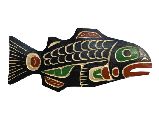 Wooden Plaque - Pine - Salmon