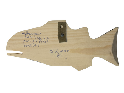 Wooden Plaque - Pine - Salmon