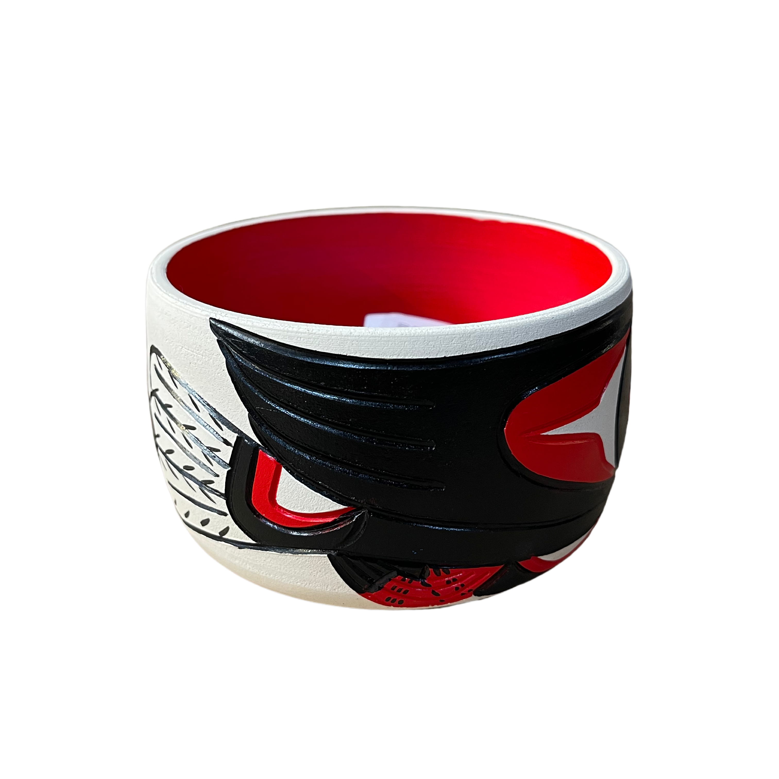 Ceramic Pot - Small - Eagle - Red