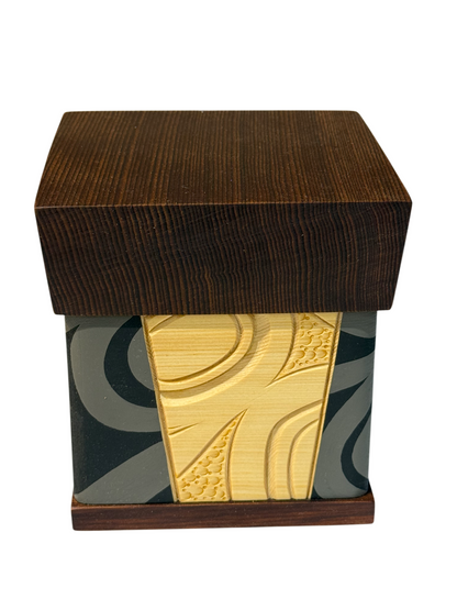 Bentwood Box - Carved - Wolf - Natural