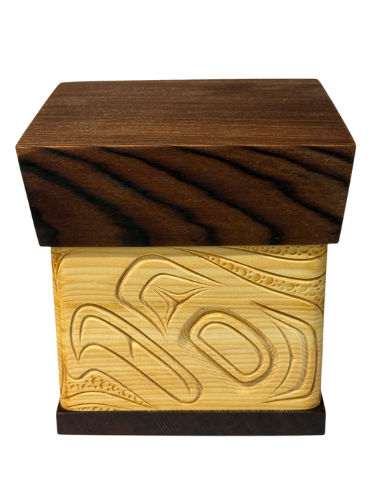 Bentwood Box - Carved - Eagle - Natural
