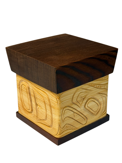 Bentwood Box - Carved - Eagle - Natural