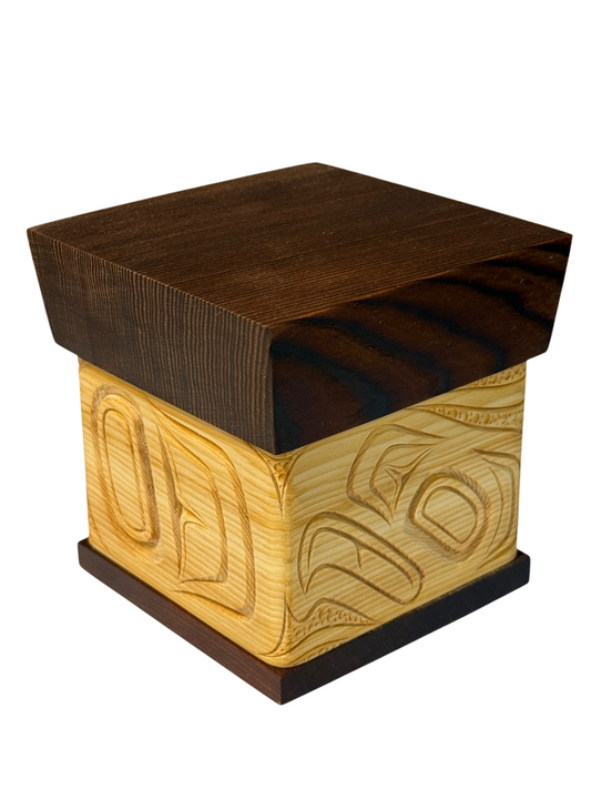 Bentwood Box - Carved - Eagle - Natural