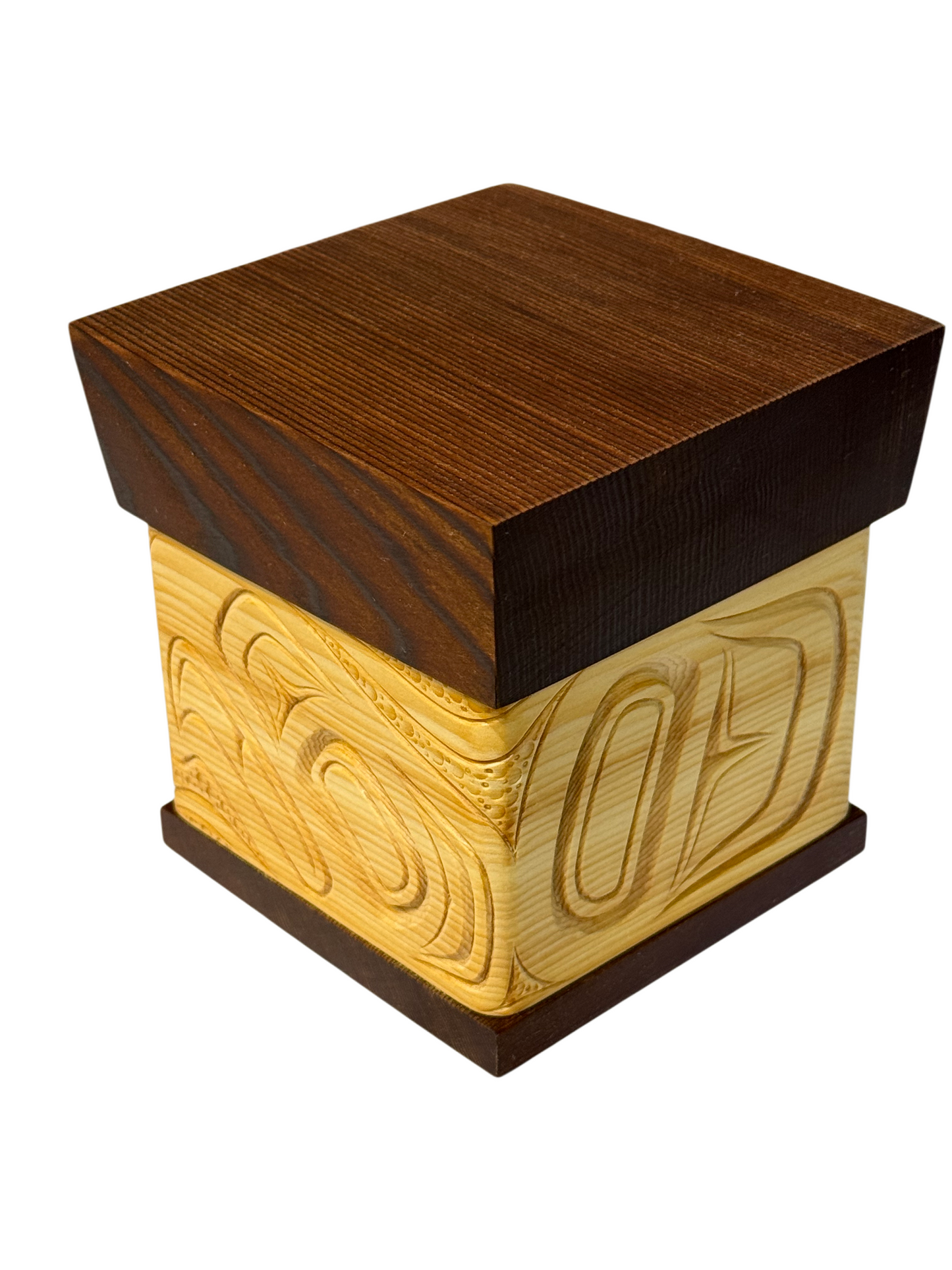 Bentwood Box - Carved - Eagle - Natural