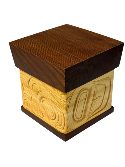 Bentwood Box - Carved - Eagle - Natural