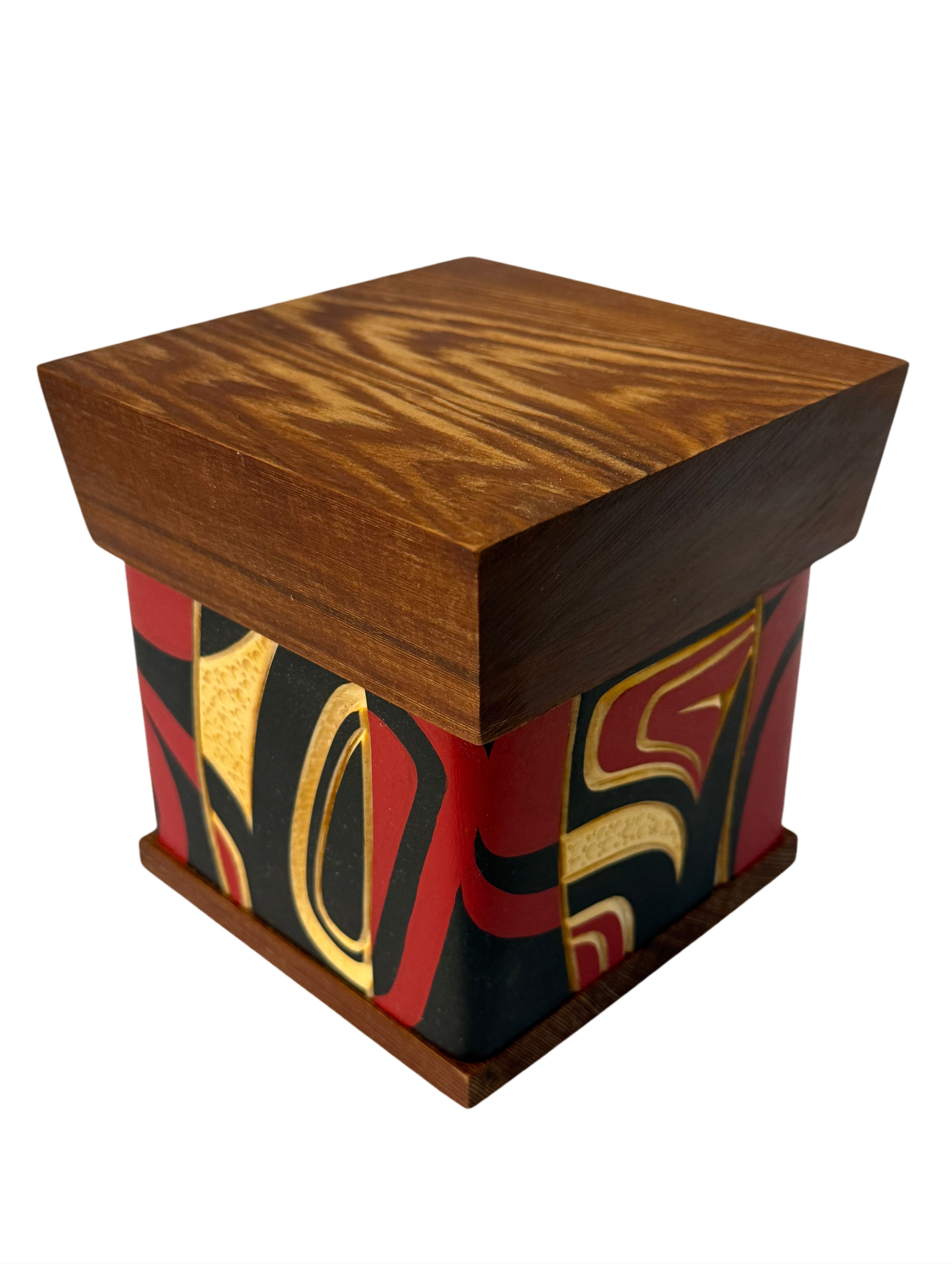 Bentwood Box - Carved - Eagle - Natural