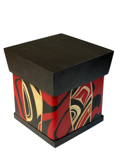 Bentwood Box - Carved - Eagle - Black