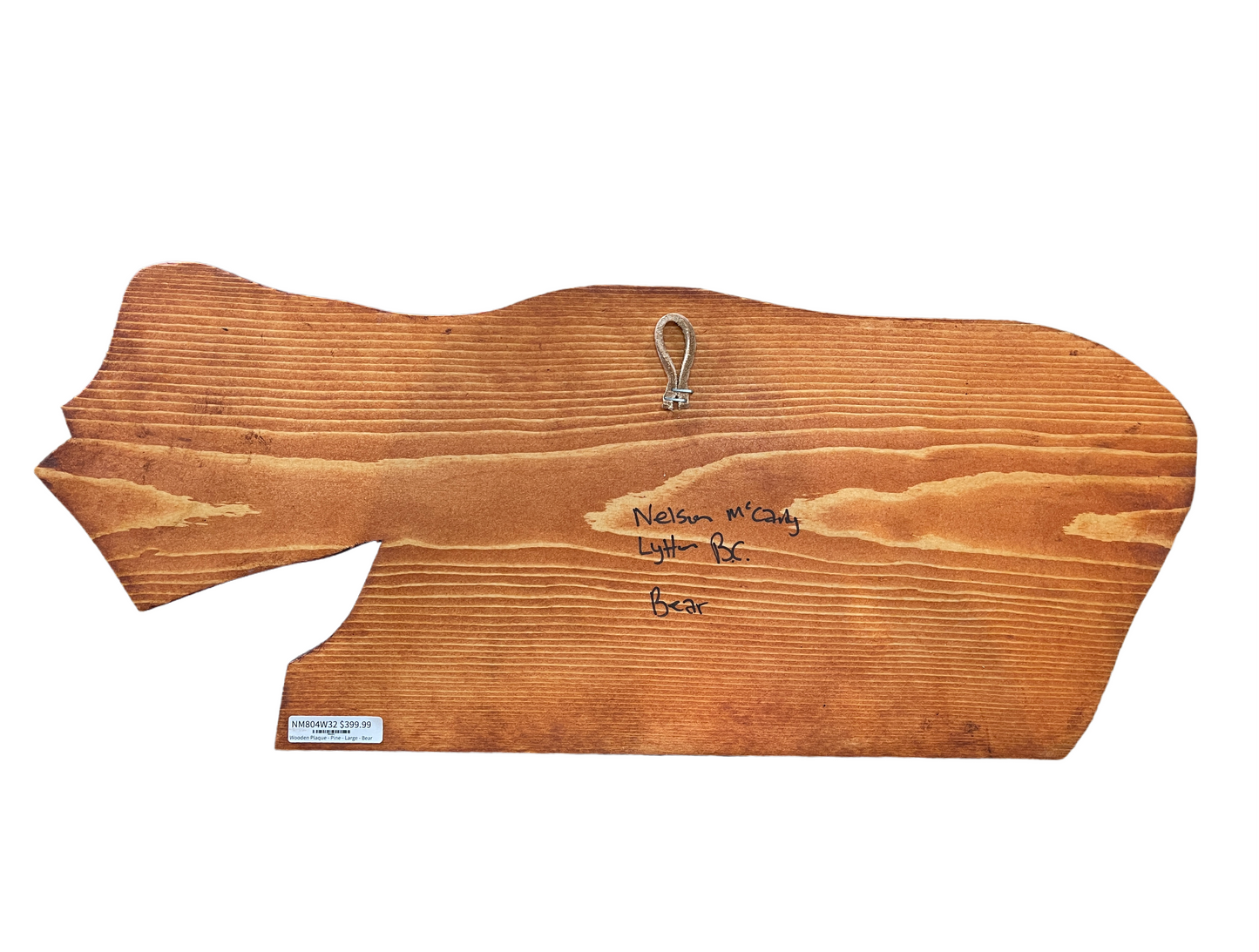 Wooden Plaque - Pine - Large - Bear