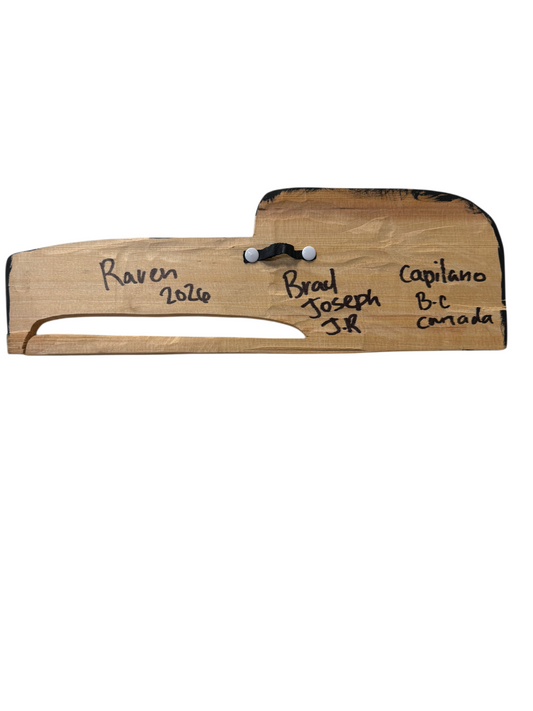 Wooden Plaque - Red Cedar - Raven