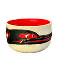 Ceramic Pot - Small - Raven - Red