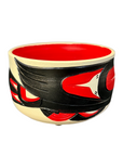 Ceramic Pot - Small - Raven - Red