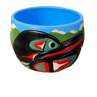 Ceramic Pot - Small - Loon - Blue & Green