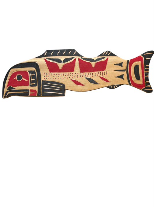 Wooden Plaque - Red Cedar - Salmon